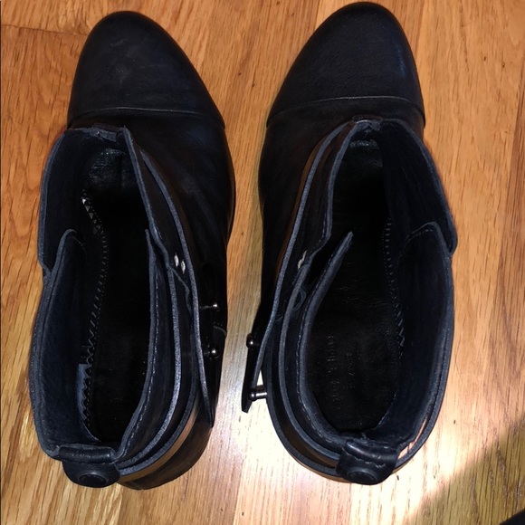 Rag & Bone Harrow Booties in Black Leather - Picture 7 of 8
